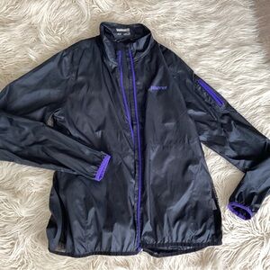 Marmot thin Jacket zip front, Black size L